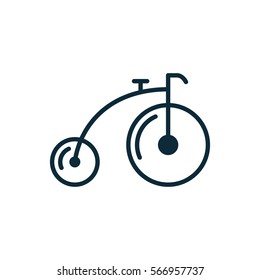 bicycle icon on white background