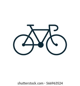 bicycle icon on white background