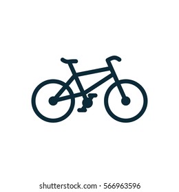 bicycle icon on white background