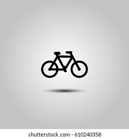 Bicycle icon on white background. Vector illustration.