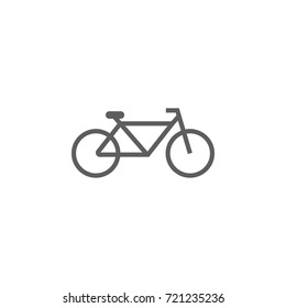 bicycle icon on white background