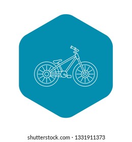 Bicycle icon. Outline illustration of bicycle vector icon for web