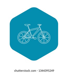 Bicycle icon. Outline illustration of bicycle vector icon for web