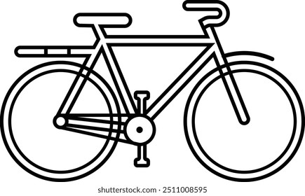 Bicycle icon. Outline illustration of bicycle vector icon for web. Download a free preview or high-quality EPS file.