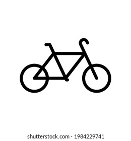 Bicycle icon. outline style icon. simple illustration. Editable stroke. Design template vector