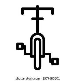 bicycle icon outline vector design
