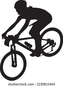 Bicycle icon. Bicycle race symbol. Cycling race flat icon. Cyclist sign. Road Cyclist Silhouette. sports