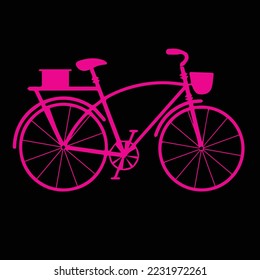 Bicycle icon. Bicycle race symbol. Cycling race flat icon. Cyclist sign. Road Cyclist Silhouette. sports