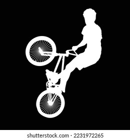 Icono de bicicleta. Símbolo de carrera de bicicleta. Icono plano de la carrera de ciclismo. Signo de ciclista. Silhouette ciclista de carretera. deporte