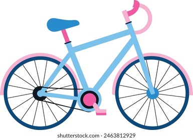 Bicycle icon. Bicycle race symbol. Cycling race flat icon. Cyclist sign. Road Cyclist Silhouette. sports