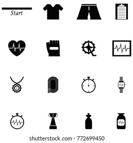 bicycle icon set