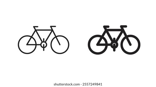 Bicycle Icon set. vector illustration set