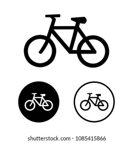 Bicycle icon set.Vector illustration