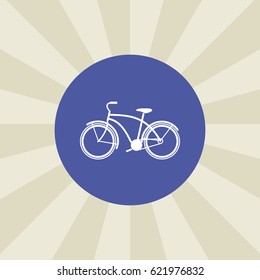 bicycle icon. sign design. background