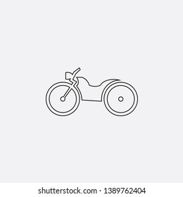 bicycle icon sign signifier vector