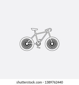 bicycle icon sign signifier vector
