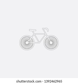 bicycle icon sign signifier vector