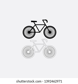 bicycle icon sign signifier vector