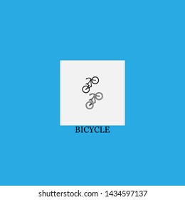 bicycle icon sign signifier vector