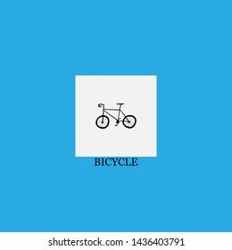 bicycle icon sign signifier vector