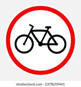 Fahrradsymbol. Vektordesign.