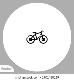Bicycle icon sign vector,Symbol, logo illustration for web and mobile