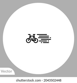 Bicycle icon sign vector,Symbol, logo illustration for web and mobile