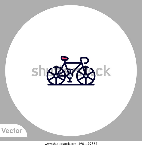 Bicycle icon sign vector,Symbol, logo illustration\
for web and mobile