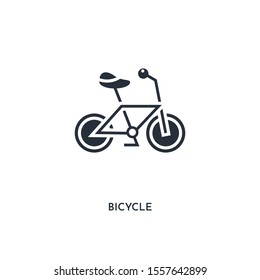 bicycle icon. simple element illustration. isolated trendy filled bicycle icon on white background. can be used for web, mobile, ui.