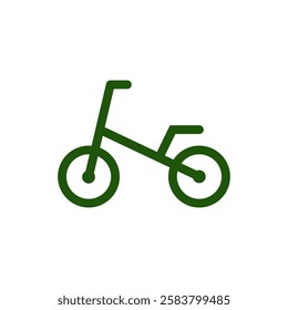 bicycle icon, simple flat style, illustration, logo sign symbol pictogram template, for ui or ux isolated on white for mobile app, editable