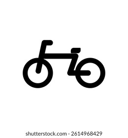 bicycle icon, simple flat style, illustration, logo sign symbol pictogram template, for ui or ux isolated on white for mobile app, editable