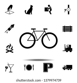 bicycle icon. Simple glyph, flat vector element of universal icons set for UI and UX, website or mobile application