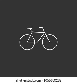 Bicycle icon, stock vector, eps10.