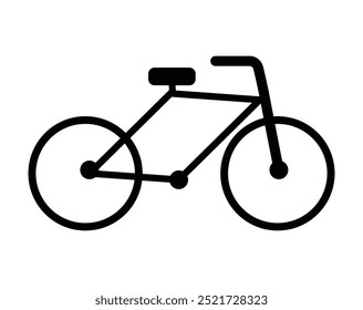 bicycle icon symbol isolated on white background