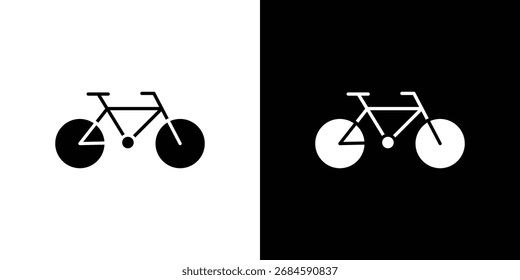 Fahrradsymbol für Vorlagen, Webdesign und Infografiken