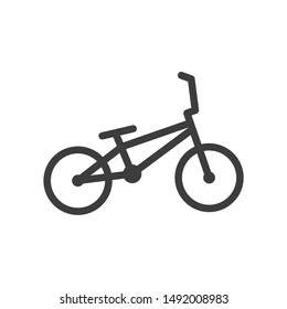 Bicycle icon template color editable. Bicycle symbol vector sign isolated on white background.
