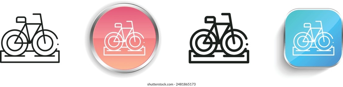 bicycle icon. Thin Linear, Regular and Button Style Design Isolated On White Background