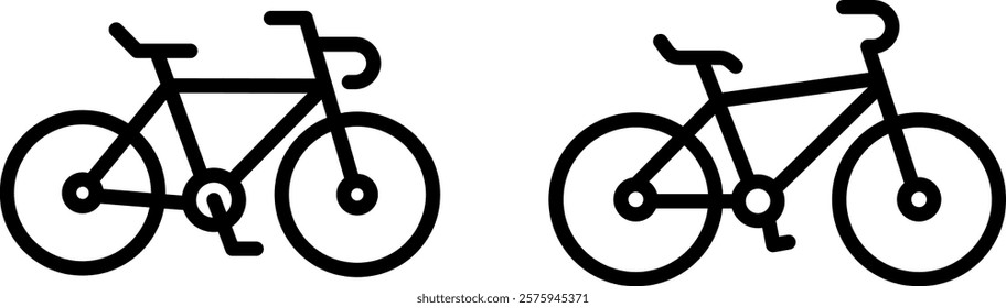 "Bicycle Icon for Transportation and Outdoor Activities"