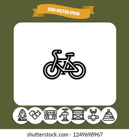 bicycle  icon vector