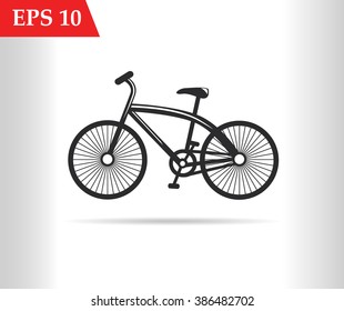 Bicycle icon vector