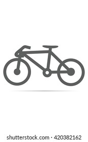 bicycle icon vector.