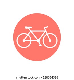 Bicycle Icon Vector.