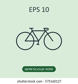 Bicycle icon vector
