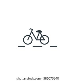 Bicycle icon vector