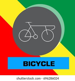 bicycle icon vector