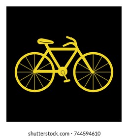 Bicycle icon vector