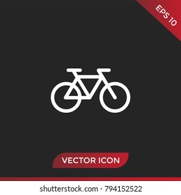 Bicycle icon vector