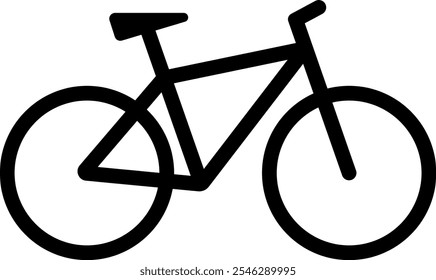 Bicycle icon vector black icon