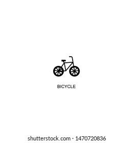 bicycle icon vector black design