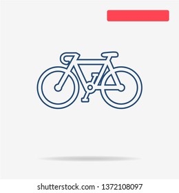 Bicycle icon. Vector concept illustration for design.